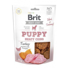Brit Jerky Puppy Turkey Meaty Coins 80g