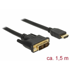 DeLOCK 85583 adaptér k video kabelům 1,5 m DVI-D HDMI Typ A (standardní) Černá