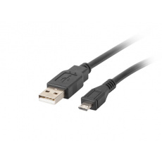 Lanberg CA-USBM-10CC-0018-BK USB kabel 1,8 m USB 2.0 Micro-USB B USB A Černá