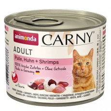 ANIMONDA konzerva CARNY Adult - krůta, kuře+ráčci 200g ANIMONDA konzerva CARNY Adult - krůta, kuře+ráčci 200g