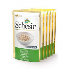 Schesir Cat kapsa Adult Monoprot. kuřecí filé 6x85g Schesir Cat kapsa Adult Monoprot. kuřecí filé 6x85g