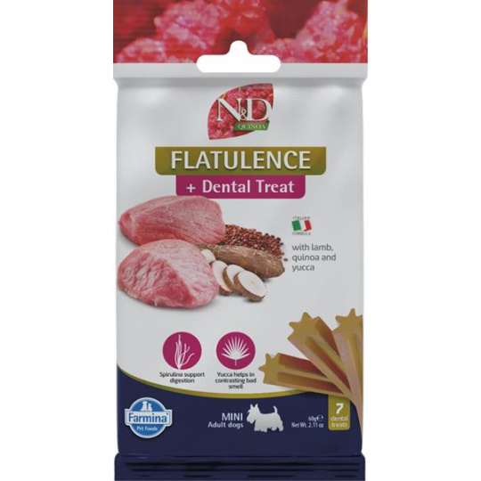 Pamlsok Farmina Quinoa Dog Flatulence Adult Mini 60g