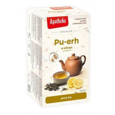 Čaj Apotheke Premier Pu-erh a citron 20x2g