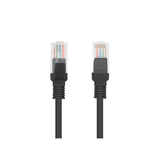 LANBERG PATCHCORD RJ45, KAT. 5E, UTP, 20M, černý