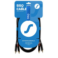 SSQ RCARCA2 SS-1432 Kabel 2x RCA - 2x RCA 2 m Černá