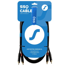 SSQ RCARCA2 SS-1432 Kabel 2x RCA - 2x RCA 2 m Černá