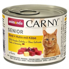 ANIMONDA konzerva CARNY Senior - hovězí, kuře, sýr 200g ANIMONDA konzerva CARNY Senior - hovězí, kuře, sýr 200g