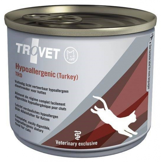 TROVET Hypoallergenic TRD with turkey - mokré krmivo pro kočky - 200g