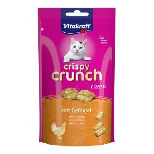 Vitakraft Cat poch. Crispy Crunch drůbeží 60g Vitakraft Cat poch. Crispy Crunch drůbeží 60g