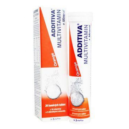 Multivitamin Additiva pomeranč+minerál tbl eff 20
