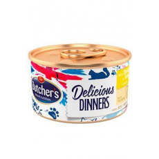 Butcher's Cat Delic. Dinners kuře+krůta konz. 85g Butcher's Cat Delic. Dinners kuře+krůta konz. 85g