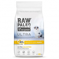 RAW PALEO Ultra Medium&Large Puppy Turkey - suché krmivo pro štěňata - 10 kg