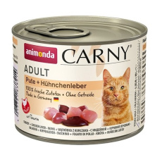 ANIMONDA Cat Carny Adult Krůtí s kuřecími játry - mokré krmivo pro kočky - 200 g