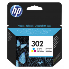 HP 302 Tříbarevná originální inkoustová kazeta