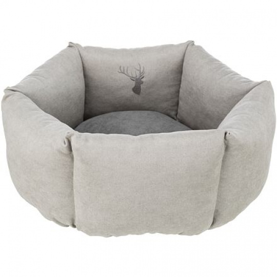 Pelech LENI kulatý s vysokým okrajem, o 55 cm, písková/šedá