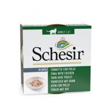 Schesir Cat konz. Adult tuňák/kuře 85g Schesir Cat konz. Adult tuňák/kuře 85g