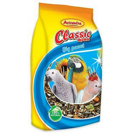 Avicentra Classic menu veľký papagáj 1kg