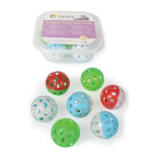 Hračka BOX Míček Jingle 2-barevný 4cm /7ks Hračka BOX Míček Jingle 2-barevný 4cm /7ks