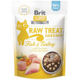 BRIT Care Raw Treat Hair&Skin fish with turkey - pamlsek pro kočky - 40g