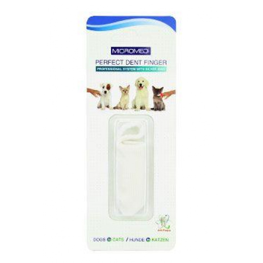 Kartáček zubní MICROMED na prst pes Kartáček zubní MICROMED na prst pes