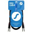 SSQ JSJS3 SS-1458 Kabel 2x Jack Stereo - 2x Jack Stereo 3 m Černá