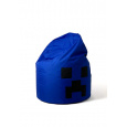 Sako taška pouffe Minecraft modrá XXL 110 x 90 cm