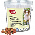 Soft Snack Happy MIX - kuře, jehněčí, losos, kyblík 500 g