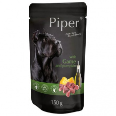 PIPER se zvěřinou a dýní, kapsička pro psy 150 g PIPER se zvěřinou a dýní, kapsička pro psy 150 g