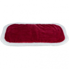 Xmas NEVIO oválna vianočná podložka, červená/biela