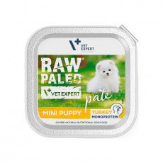 RAW PALEO Pate Mini Puppy Turkey - mokré krmivo pro štěňata - 150g