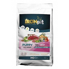 IRONpet Dog Puppy All Breed Beef 12kg