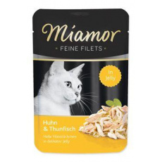 Miamor Cat Filet kapsa kuře+tuňák v želé 100g