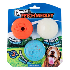 CHUCK IT! Fetch Medley M - míč pro psa - 3 kusů