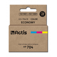 Actis KH-704CR inkoust (náhrada za HP 704 CN693AE; standardní; 9 ml; barevný)