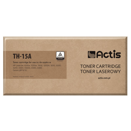 Actis Tonerová kazeta TH-15A (náhrada za HP 15A C7115A, Canon EP-25; standardní; 2500 stran; černá)