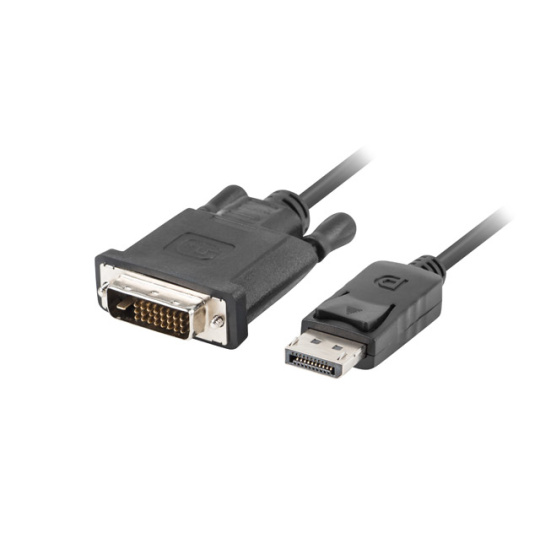 Lanberg CA-DPDV-10CU-0010-BK adaptér k video kabelům 1 m DisplayPort DVI-D Černá