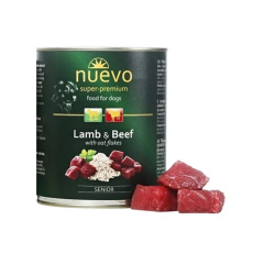 NUEVO dog Senior Lamb & Oat Flakes bal. 6 x 400 g konzerva