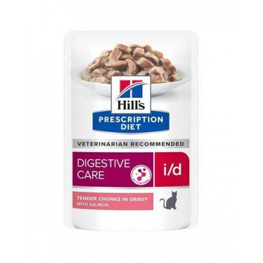 HILLS Diet Feline i/d KAPSIČKA Salmon NEW 12x85 g