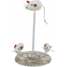Myší rodinka na pružině 15 x 22 cm