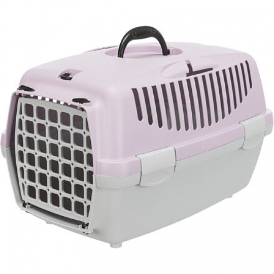 Transportní box CAPRI I, XS: 32x31x48cm (max. 6kg), světle šedá/lila