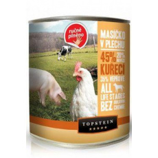 Topstein Masíčko v plechu - kuřecí 800g Topstein Masíčko v plechu - kuřecí 800g