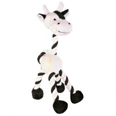 Žirafa s tenisovým míčem a lanem, bez zvuku, 28 cm