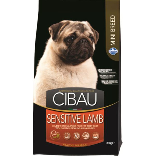 CIBAU dog adult mini, sensitive lamb 0,8 kg