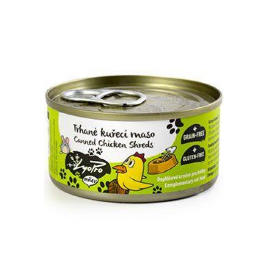 Lyopro Cat konz. Trhané kuřecí maso 85g