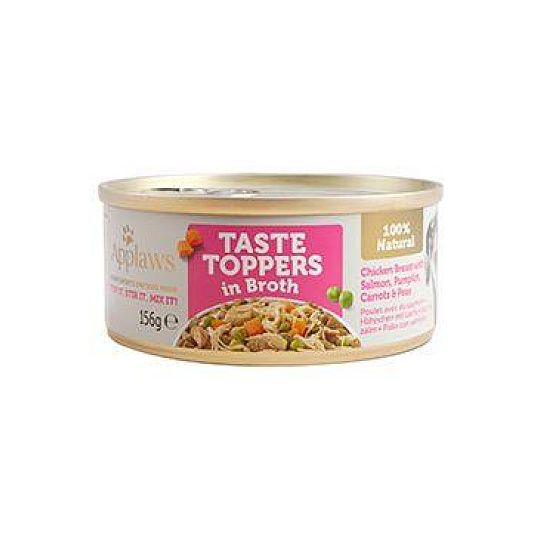 Applaws Dog konz. Toppers Broth kuře s lososem 156g