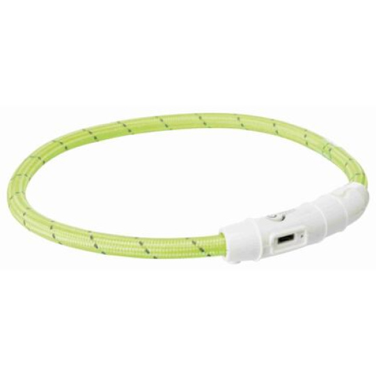 Svítící kroužek USB na krk, zelená (RP 2,10 Kč)