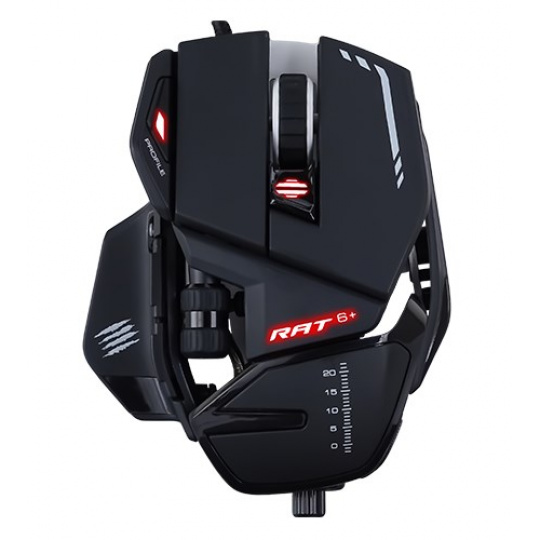 Mad Catz R.A.T. 6+ myš Pro praváky USB Typ-A Optický 12000 DPI