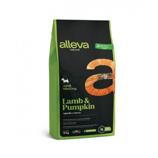 Alleva NATURAL dog adult mini lamb & pumpkin 12 kg