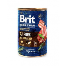 Brit Premium by Nature dog Pork with Trachea 6 x 400 g konzerva 