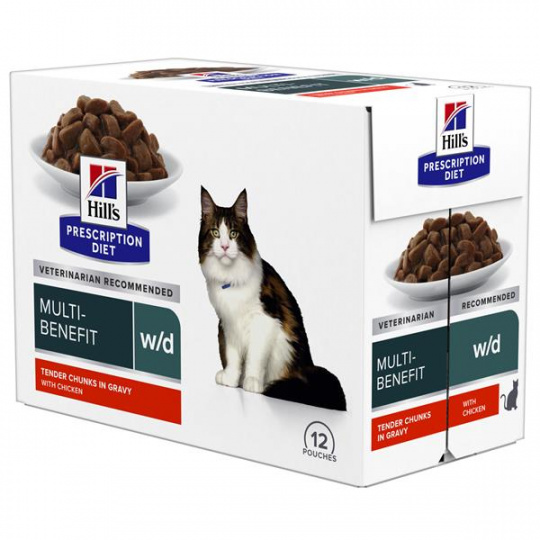 HILLS PD Fe Adult w/d DIABETES&WEIGHT LOSS Chicken Kapsička 12 x 85 g